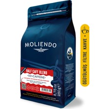 Moliendo Finest Coffee Moliendo Half Caff %50 Kafeinli Blend Kahve (Öğütülmüş Filtre Kahve) 250 G
