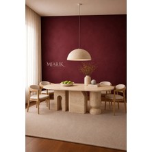 Miarik Design Traverten Hansel Mermer Yemek Masası
