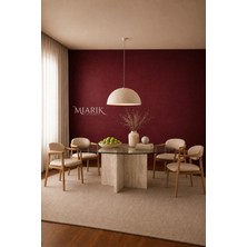 Miarik Design Ema Traverten Mermer Yemek Masası