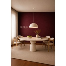 Miarik Design Charissa -Traverten Mermer Yemek Masası