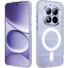 Coolacs Xiaomi Redmi Note 15 Pro 4g ile Uyumlu Kılıf Şeffaf Kamera Korumalı Magsafe Sert Pc Telefon Kılıfı Kapak