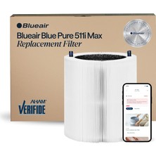 Vuralsin38 Mavi Saf 511I Max Orijinal Yedek Filtre, Mavi Saf F5MAX, Blue Pure 511I Max Hava Temizleyici Uyar
