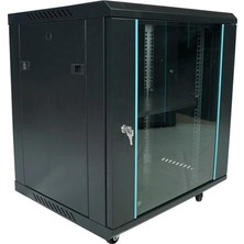 Racksan MT-6612S 12U Duvar Tipi Kabinet (640-600-600) Raf+Fan+Priz