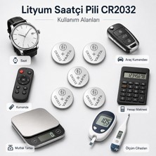 Varta Lityum Saatçi Pili CR2032 5'li Paket 3V Düğme Pil Kumanda Terazi Oyuncak Anakart Uyumlu Set