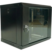 Racksan ML-6409S 9u Duvar Tipi Kabinet (450-530-400) Raf+Fan+Priz