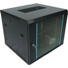 Racksan MT-6609S 9u Duvar Tipi Kabinet (500-600-600) Raf+Fan+Priz