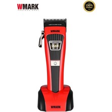 Wmark Ng-V1 Kırmızı Profesyonel Saç Kesme Makinesi | 8500 Rpm Bldc Motor, Zero Overlap, 180 Dk Kullanım