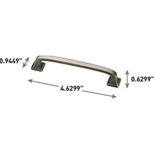 Vuralsin38 P29613K-904-B Kare Ayak Çekme, 4" (102 Mm), Yadigarlık Gümüş, 10 Adet
