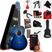 Midex CG-36BL-PAK Kaliteli 36 İnç 3/4 Juniur Çocuk Gitarı 8-12 Yaş Arası + Çanta Capo Askı Nota Sticker Pena Metod