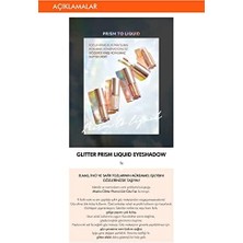 Vuralsin38 Işıltılı ve Parlak Glitter Likit Göz Farı Glitter Prism Eyeshadow Shimmer NO10 Lace Shirring)