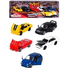 Vuralsin38 , 212052021, Youngster 90S 5 Li Araç Seti, Die-Cast (Metal), 7,5 Cm, Açılabilir Parçalar, Lisanslı, Serbest Tekerlekli