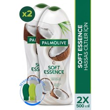 Palmolive Soft Essence Hindistan Cevizi 2'li Duş Jeli 500 ml + Seyahat Kiti Hediye