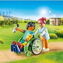 Vuralsin38 Playmobil City Life 70193 Tekerlekli Sandalyedeki Hasta, Yaşlar 4 ve Üzeri