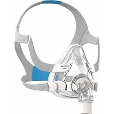 Resmed Airfit F20 Tam Yüz Ağız Burun Maskesi - Büyük Boy Cpap Bpap Silikon Malzeme ile Ergonomik Tasarım