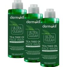 Vuralsin38 Çay Ağacı Yağı Yüz Temizleme Jeli 300 ml (3 Paketi)
