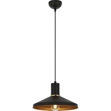 Vuralsin38 AV-4106-M24-BSY Siyah Boyalı Modern Avize E27 Metal 30CM
