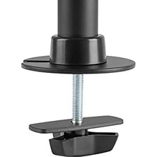 Vuralsin38 Monitör Tutucu - Masa Kelepçesi - 3 Monitör - 27 Inçe Kadar - 3x 8 Kg'a Kadar - Vesa 75X75, 100X100 - Siyah