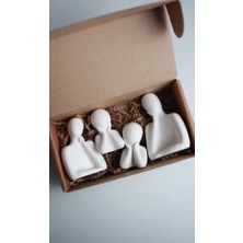 Vuralsin38 Soyut Aile Heykeli – Minimalist & Anlam Yüklü Dekoratif Set