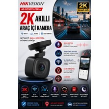 Hikvision 2K Araç İçi Kamera WiFi ADAS Ses Kontrolü G-Sensörlü Dash Cam AE-DC5013-F6PRO