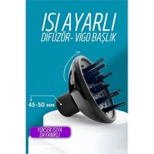 Mey İthalat Mey Ithalat® Isı Ayarlamalı Fön Için Difüzör Vigo Başlık Dönerli Profesyonel 721554