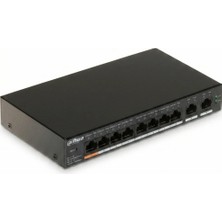 Dahua 8 Port Poe Switch 2 Port Gigabit Uplink Yönetilebilir Ağ Anahtarı 60W Cloud Destekli (DH-CS4010-8ET2GT-60)