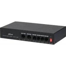 Dahua 36W Güvenlik Kamerası Poe Switch Ağ Anahtarı (DH-PFS3006-4ET-36 6 Port (4 Port Poe + 2 Uplink) )