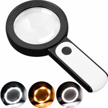 Tarez MG-2280 Profesyonel Işıklı Büyüteç 30X 18 LED 3 Renk Aydınlatma Ultra Kalite Cam Mercek