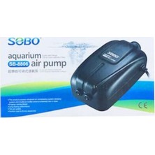 Sobo SB-8806 Çift Çıkışlı Hava Motoru 8 W Güç ile Düşük Enerji Sarfiyatı ve Sürekli Performans