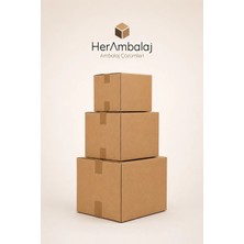 Herambalaj 20 Adet 50X30X30 Taşıma Kolisi, Çift Oluklu Boş Koli, Çeyiz Kolisi, Karton Koli, Eşya Taşıma Kolisi