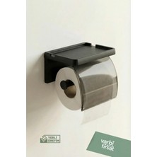 VarBiFırsat Yapışkanlı Kapaklı Tuvalet Kağıdı Askısı Banyo Tuvalet Kağıtlığı Aparatı Peçetelik Organizer Plastik