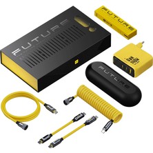 Aohi The Future Creative Power 2,6m 480MBPS 240W Pd 3.1 Mfı Lisanslı Süper Hızlı Şarj/data Kablo, Youth 140W 3 Portlu Şarj Adaptörü Seti