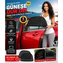 TUMKE 2 Adet Araba Yan Cam Güneşlik Perde Araç Arka Cam Perdesi
