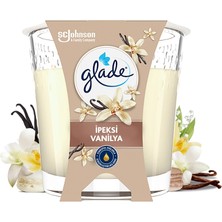 Glade Mum Vanilya Kokulu Mum, Tek Fitilli, 112 G, Esansiyel Yağ Içeren Koku, Pamuk Fitil