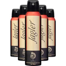 Jagler Erkek Deodorant Sprey 150 ml x5 24 Saat Kalıcı Ferahlık Sağlayan Koku