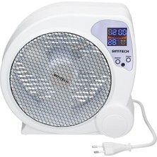 Simtech KM-1722 Dijital Mini Masaüstü Vantilatör 20/30 Watt Güçlü Motor ile Uzaktan Kumanda Özelliği