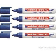 Edding 360XL Beyaz Tahta Kalemi 4'lü Mavi Set Yazı Tahtası İçin Pratik Kullanım