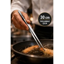 Chavin Çelik 30 cm Çok Amaçlı Cımbız Profesyonel Şef Cımbızı Maşası CIN765-3