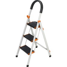 Devecioğlu 3 Basamaklı Plastik Merdiven Dayanıklı ve Ergonomik Tasarım ile Ev Tipi Kullanım