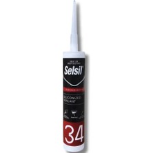 Selsil 34 Beyaz Mastik Elastik Malzeme Yüzeylerde Sızdırmazlık ve Dolgu Amaçlı Kullanım