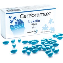 Farmatürk Cerebramax 30 Kapsül Balık Yağı İçeren Yetişkinler İçin Dikkat ve Bellek Arttırıcı