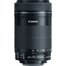 Canon EF-S 55-250MM F4-5.6 IS STM Tele Zoom Lens Uyumluluğu Canon İçin Yüksek Performans