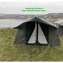 Tmc KAPI SİNEKLİKLİ 3+1 (L Mutfaklı ) Double Kamp Çadırı 6-8 Kişilik