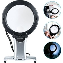 Tarez MG-11B Boyuna Asılabilir Işıklı Büyüteç 2 LED Aydınlatmalı Kitap Okuma Dikiş Iğne El Işi Büyüteci