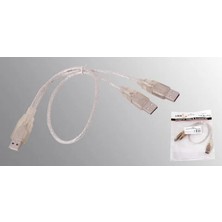 S-Link Usb 2.0 Usb Erkek To 2X Usb Erkek 60Cm Kablo SL-U32