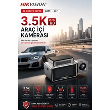 Hikvision C8 Pro 3.5K Araç İçi Kamera | ADAS | GPS | Wi-Fi | Sesli Komut | G-Sensör | Süper Gece Görüşü