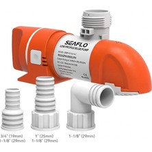 Seaflo Alçak Düşük Manuel Profilli Sintine Pompası 1100 Gph 12V Hortum Çıkışı Ø: 3/4'', 1'', 1-1/8' (19MM, 25MM, 29MM)