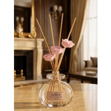 Safier Kiraz Bahçesi Pembe Seramik Taş Çiçekli Çubuklu Oda Kokusu Japon Kiraz Çiçeği Cherry Blossom 80 ml