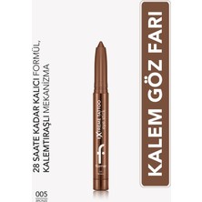 Flormar Extreme Tattoo Mat & Işıltılı Asansörlü Kalemtıraşlı Jel Göz Kalemi & Far Stick
