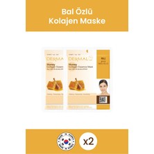 Dermal Canlandırıcı, Nemlendirici ve Besleyici Bal Özlü Kolajen Maske Seti 2 Adet