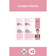 Dermal Nemlendirici, Yenileyici Kolajen Maske Seti 23 gr. 2 Adet